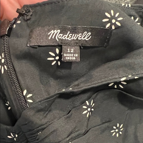 Madewell Sweetheart Puff Sleeved Midi Dress in Stardot Size 12 - Picture 9 of 10